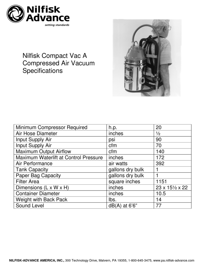Nilfisk-Advance Compact Vac A Instructions for use