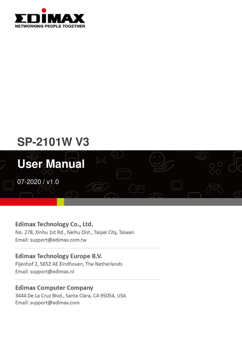 Edimax SP-2101W V3 User manual Edimax SP-2101W V3 User manual