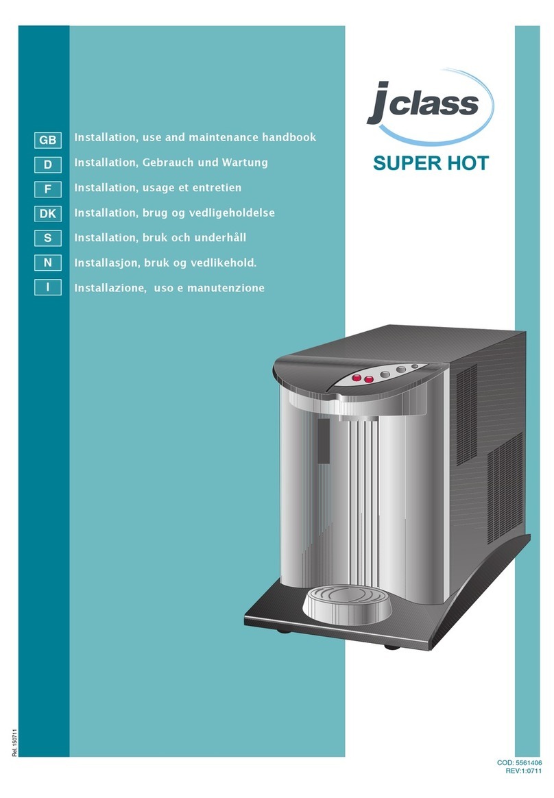 JCLASS SUPER HOT Installation, use and maintenance handbook