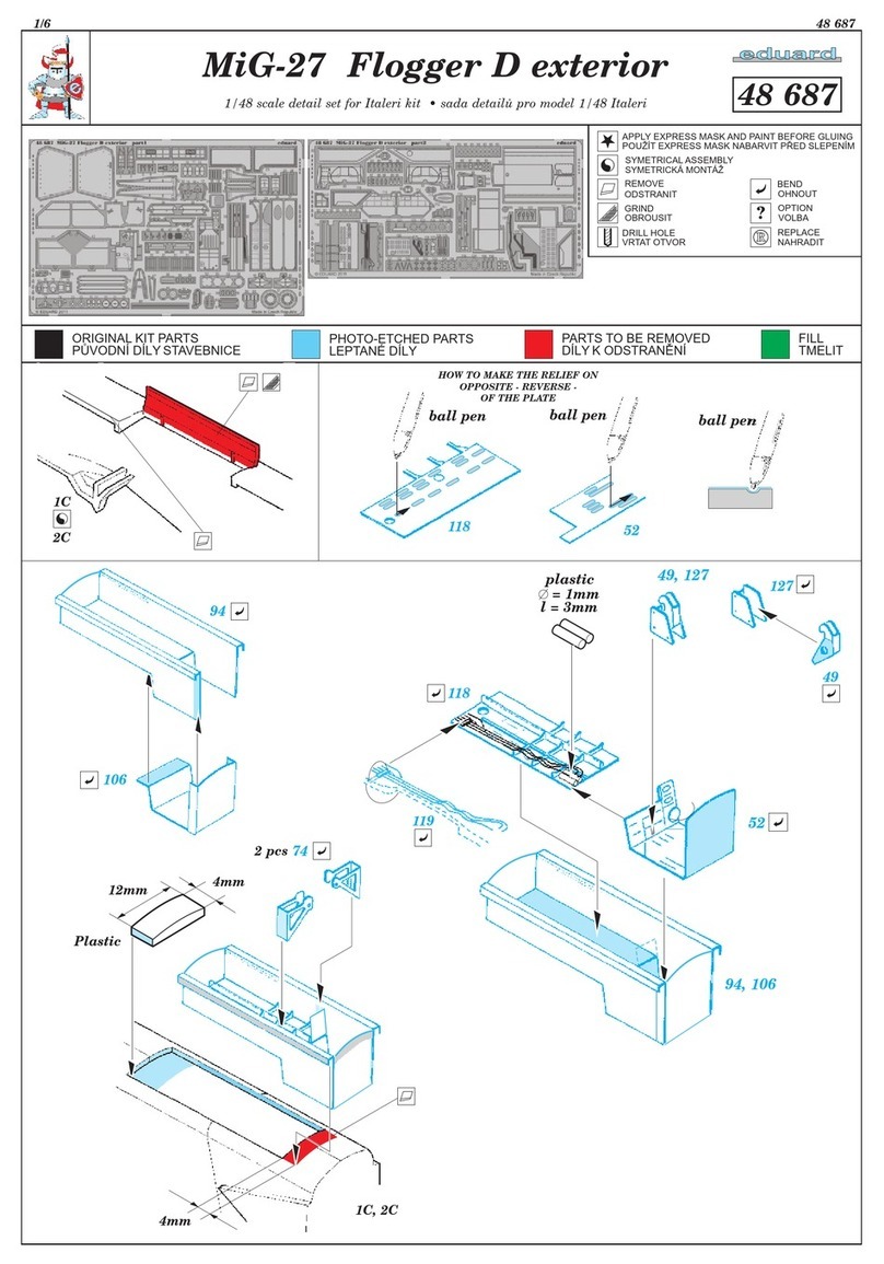Eduard MiG-27 Flogger D exterior User manual Eduard MiG-27 Flogger D exterior User manual