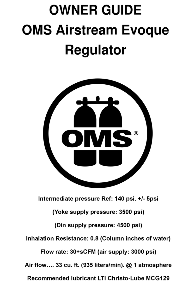 OMS Airstream Evoque Regulator owner's guide