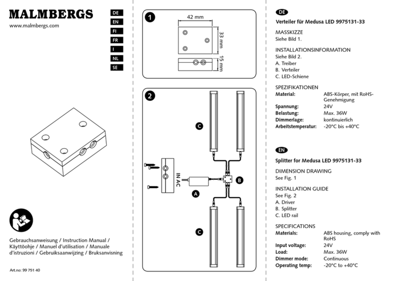 Malmbergs 99 751 40 instruction manual