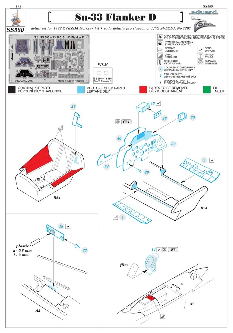 Eduard Su-33 Flanker D User manual Eduard Su-33 Flanker D User manual
