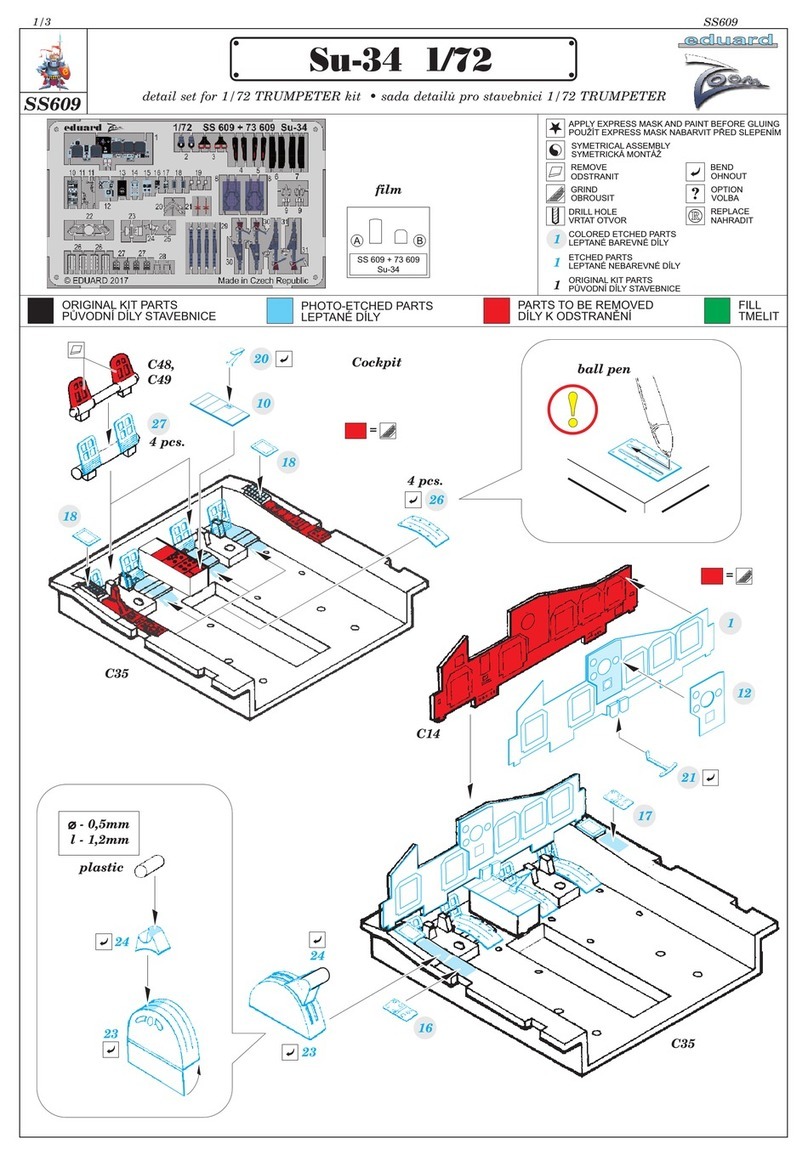 Eduard Su-34 1/72 quick start guide