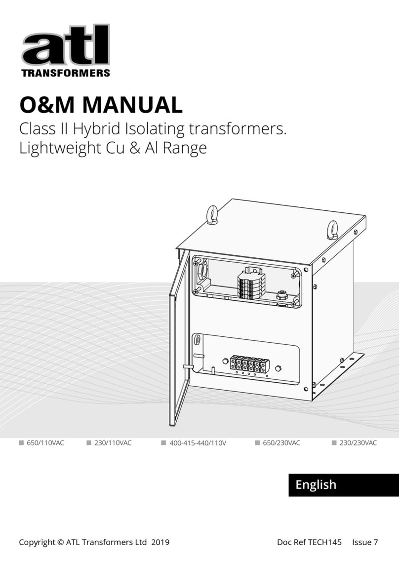 ATL Transformers ECO-RAIL T3067 User manual