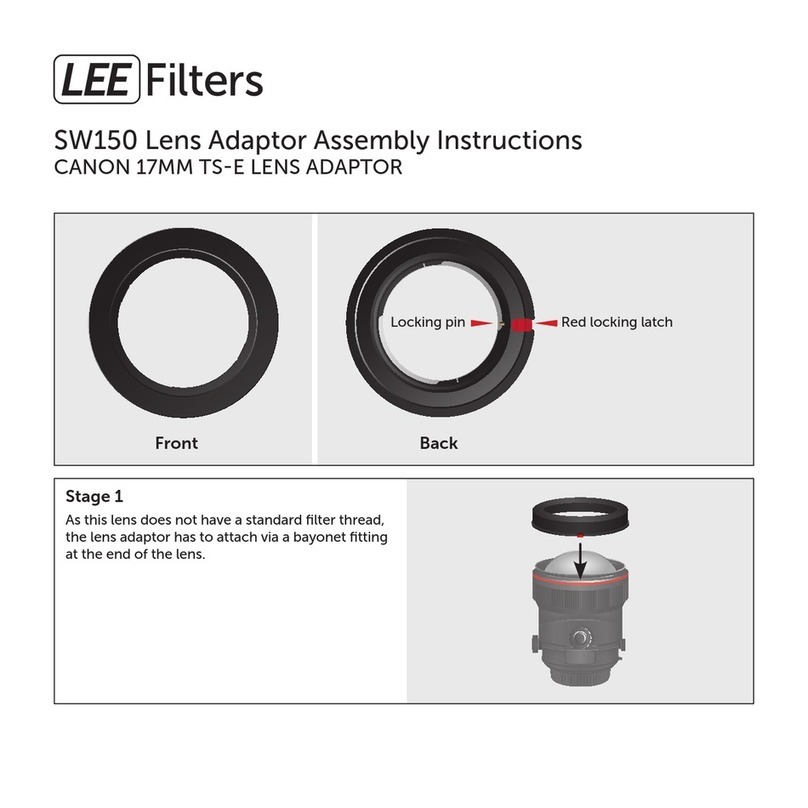 Lee Filters SW150 Assembly instructions