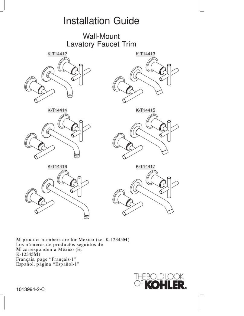 Kohler K-T14412 installation guide