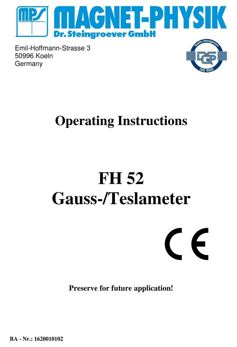 Magnet-physik FH 52 operating instructions