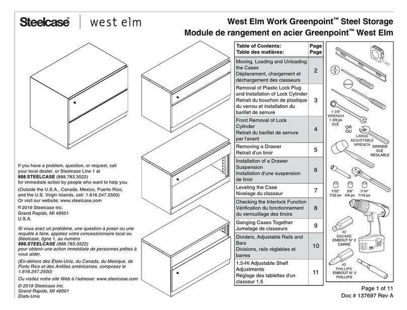 Steelcase West Elm Work Greenpoint Steel Storage manual