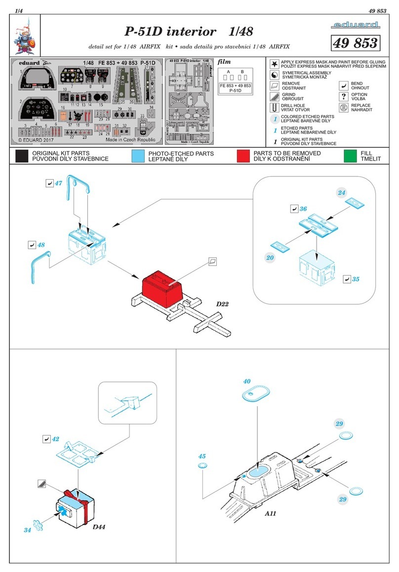 Eduard P-51D interior 1/48 manual