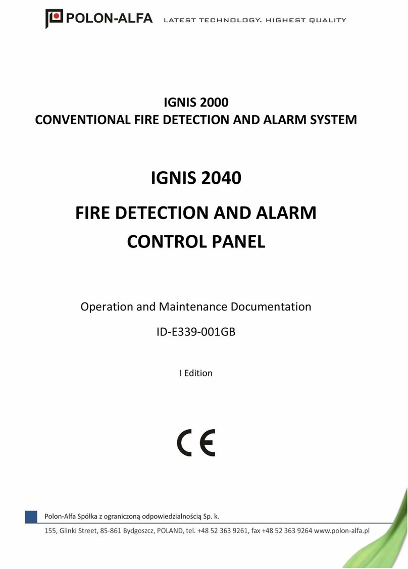 Polon-Alfa IGNIS 2000 Operation and Maintenance Documentation
