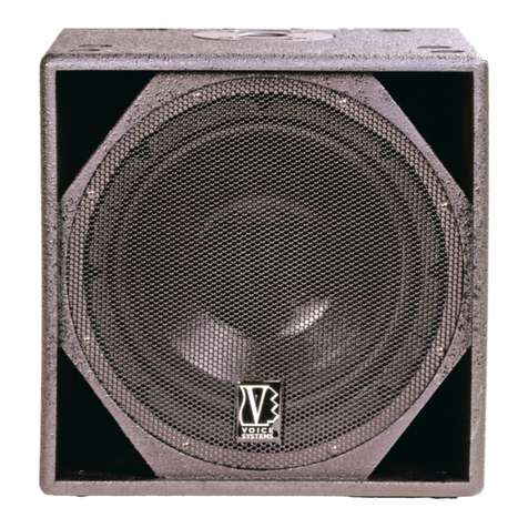 Voice Systems Sub VS10 operating manual
