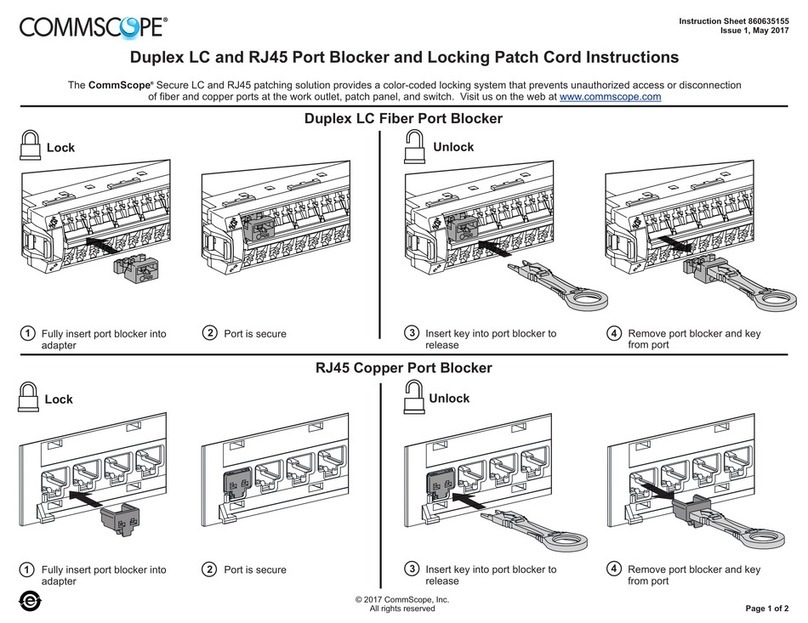 CommScope LC User manual CommScope LC User manual