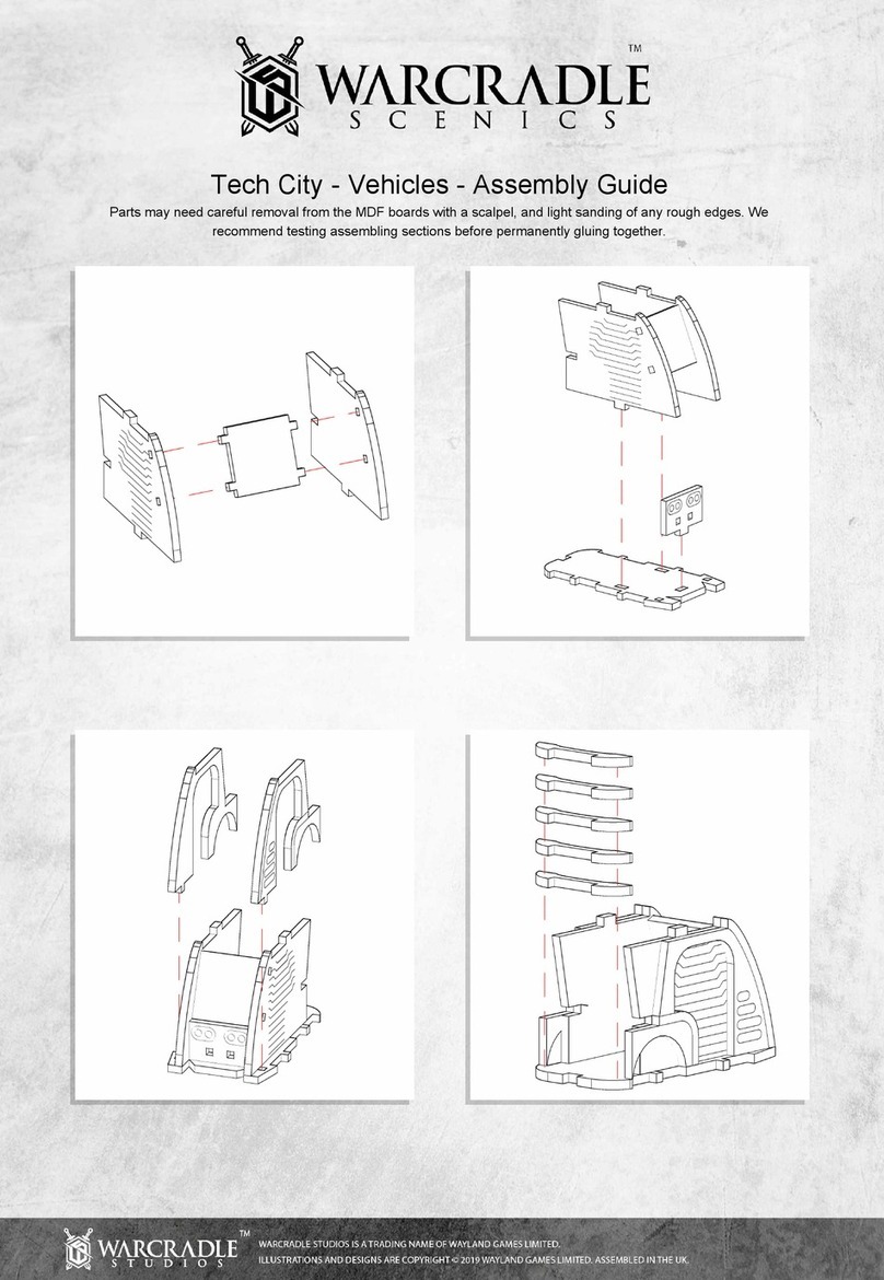 WARCRADLE STUDIOS WARCRADLE SCENICS Tech City Vehicles Assembly guide WARCRADLE STUDIOS WARCRADLE SCENICS Tech City Vehicles Assembly guide