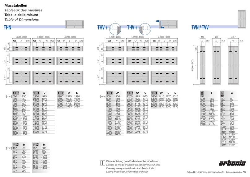 Arbonia DECOTHERM PLUS THN Instructions for installation