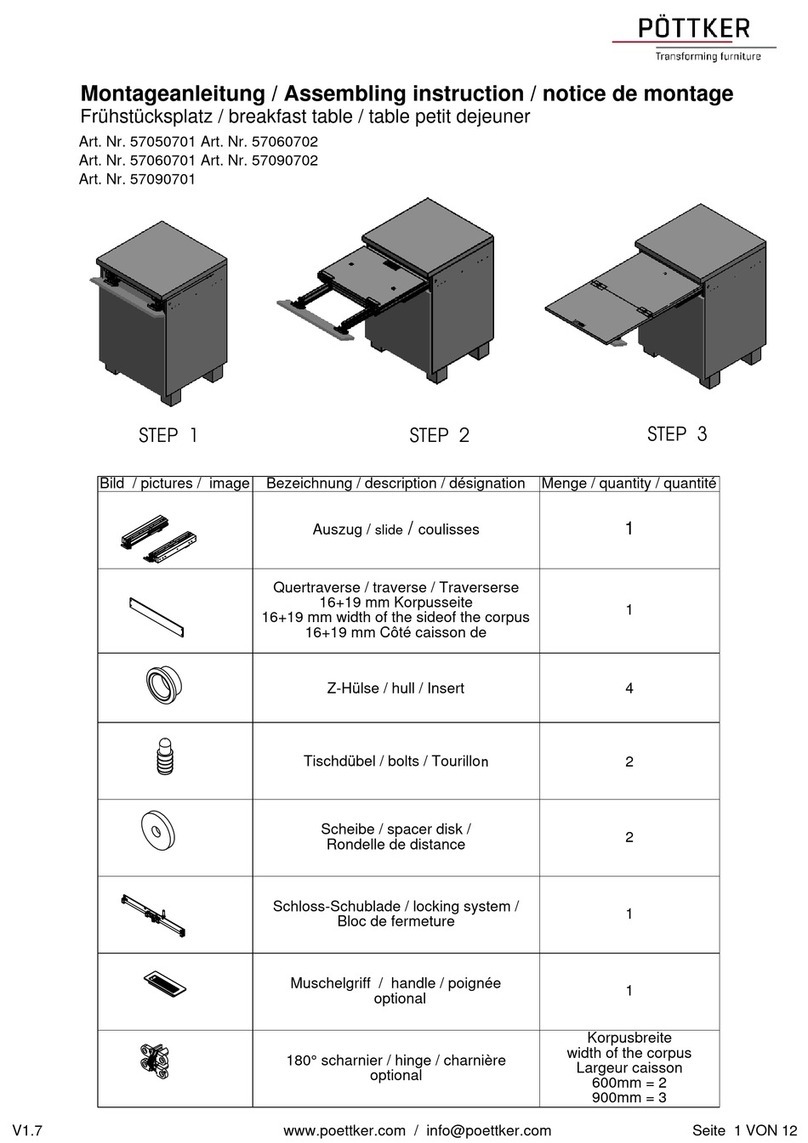 Pottker 57050701 Assembling Instruction Pottker 57050701 Assembling Instruction