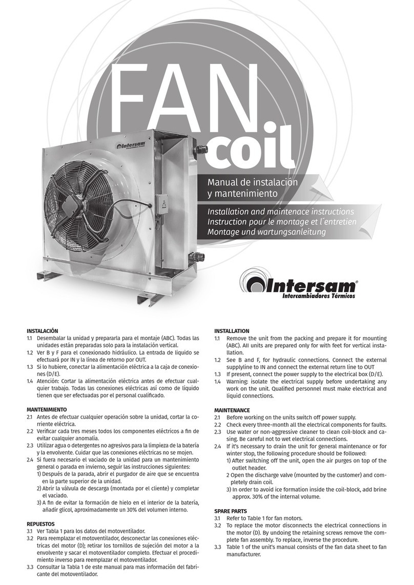 Intersam IS AK 6 Installation and maintenace instructions