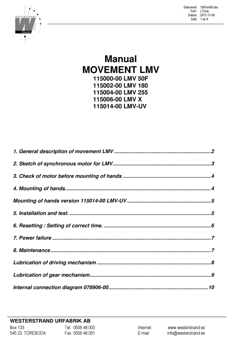 WESTERSTRAND LMV 50F User manual