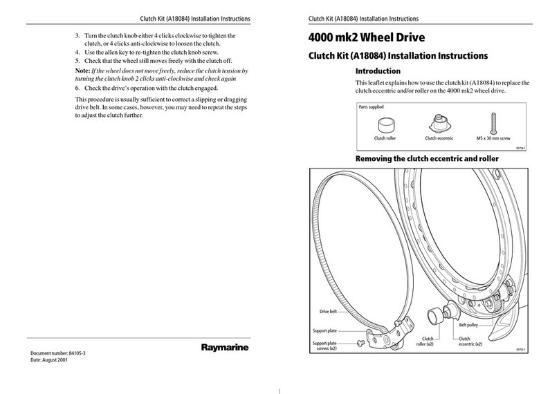 Raymarine A18084 User manual Raymarine A18084 User manual