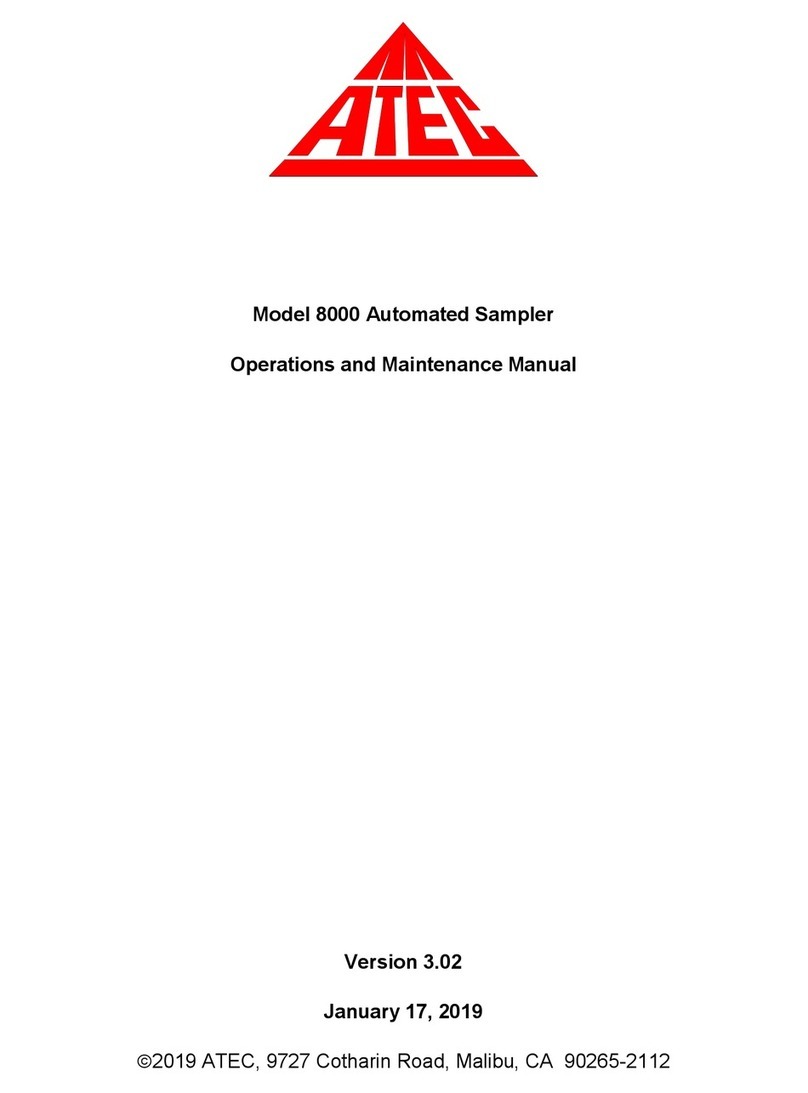 Atec 8000 Operation and maintenance manual