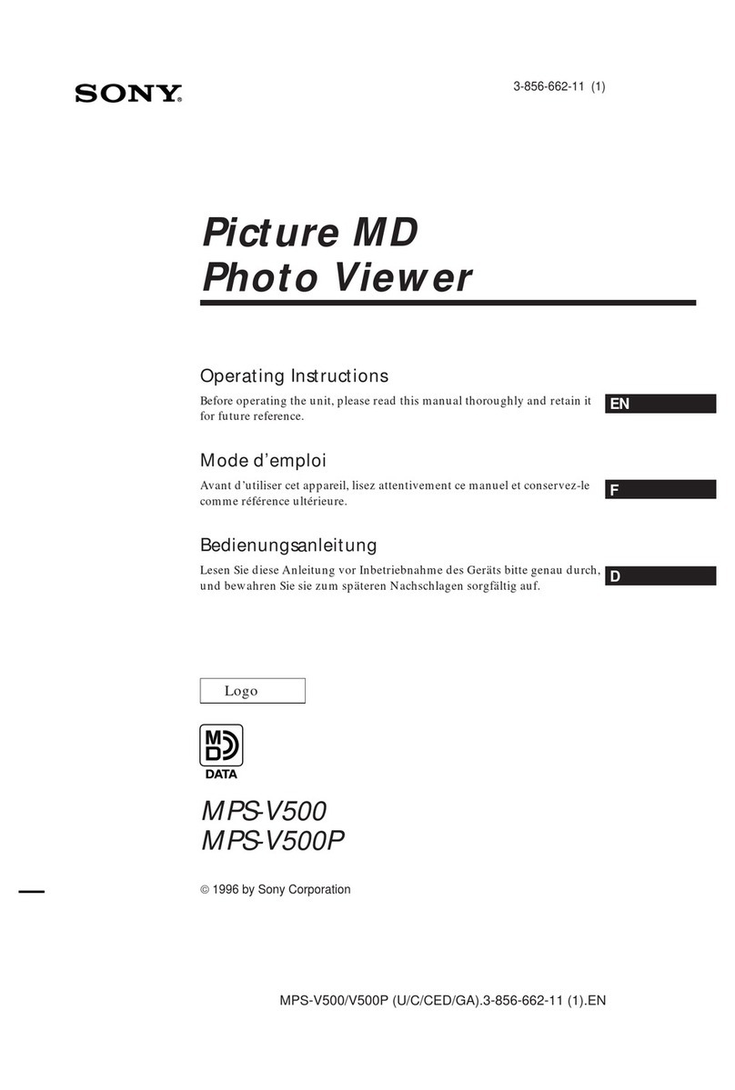 Sony Picture MD MPS-V500 User manual