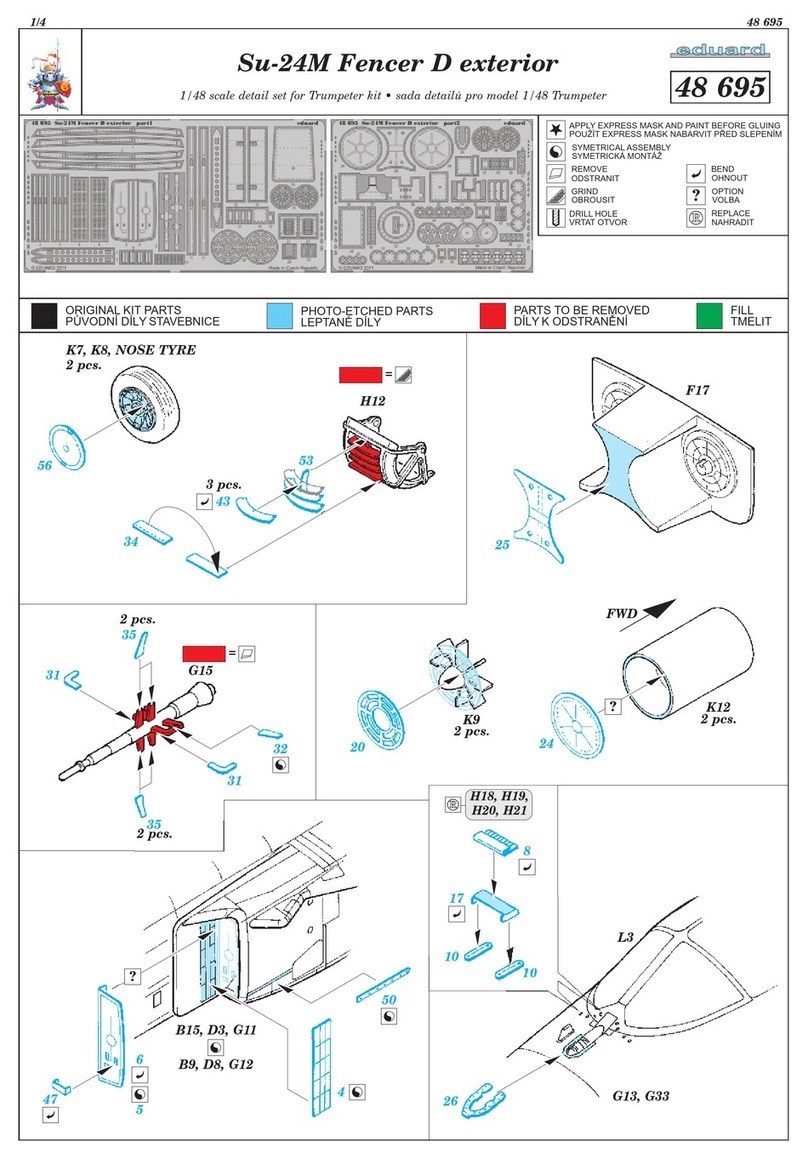Eduard Su-24M Fencer D exterior quick start guide