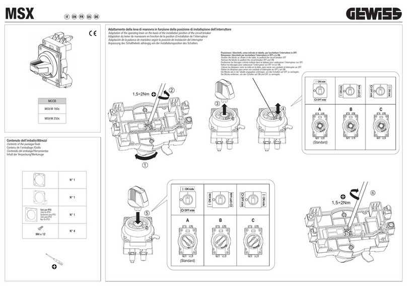 Gewiss MSX/M 160c quick start guide