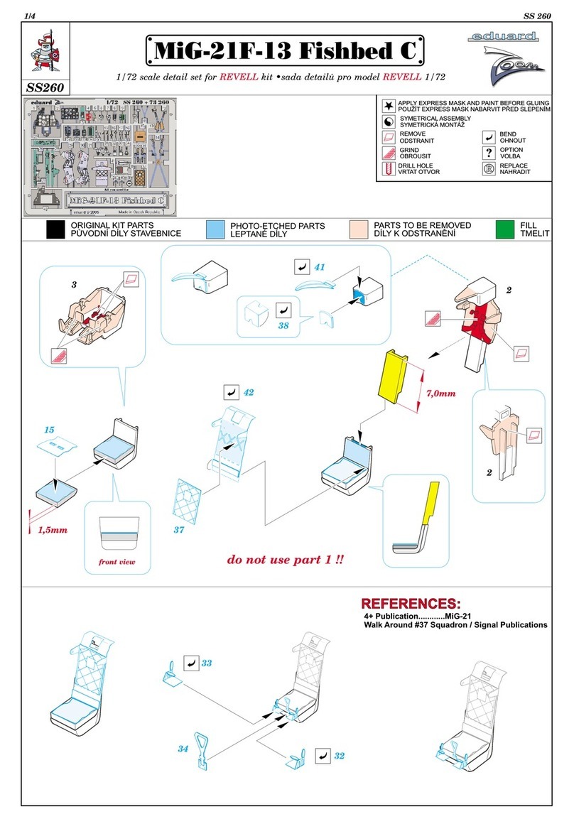 Eduard MiG-21F-13 Fishbed C quick start guide Eduard MiG-21F-13 Fishbed C quick start guide