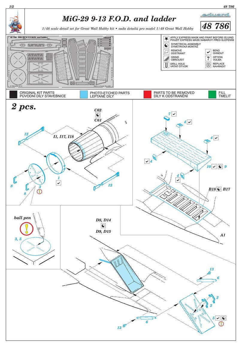 Eduard MiG-29 9-13 F.O.D. and ladder User manual Eduard MiG-29 9-13 F.O.D. and ladder User manual