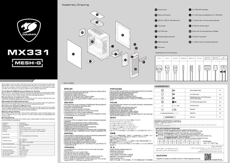 COUGAR MX331 MESH-G User manual COUGAR MX331 MESH-G User manual