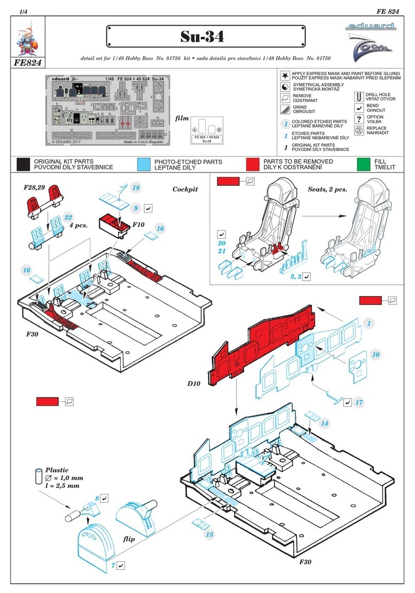 Eduard Su-34 User manual