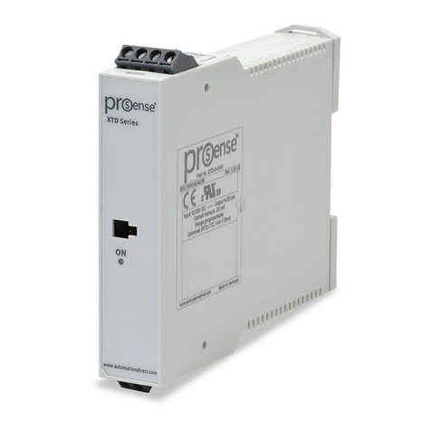 Prosense XTD Series User manual