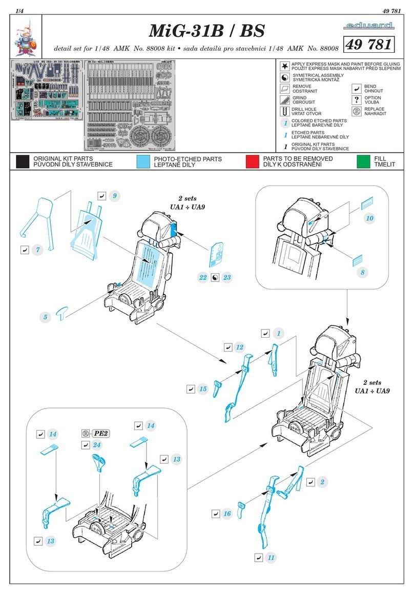Eduard MiG-31B/BS quick start guide Eduard MiG-31B/BS quick start guide