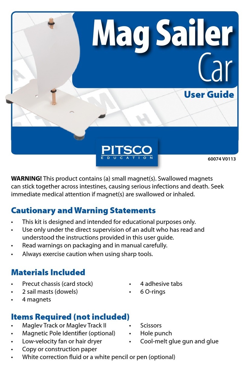 pitsco Mag Sailer Car User manual
