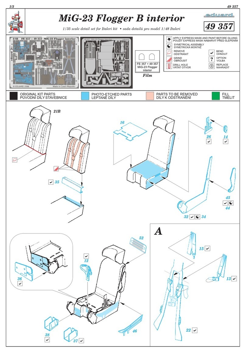 Eduard MiG-23 Flogger B interior quick start guide