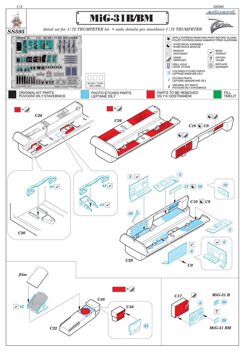 Eduard MiG-31B/BM quick start guide