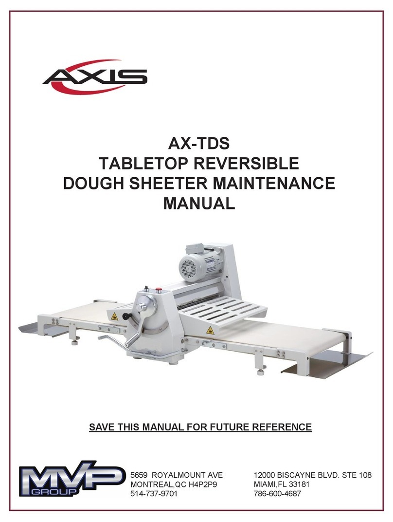 MVP Axis AX-TDS Maintenance manual