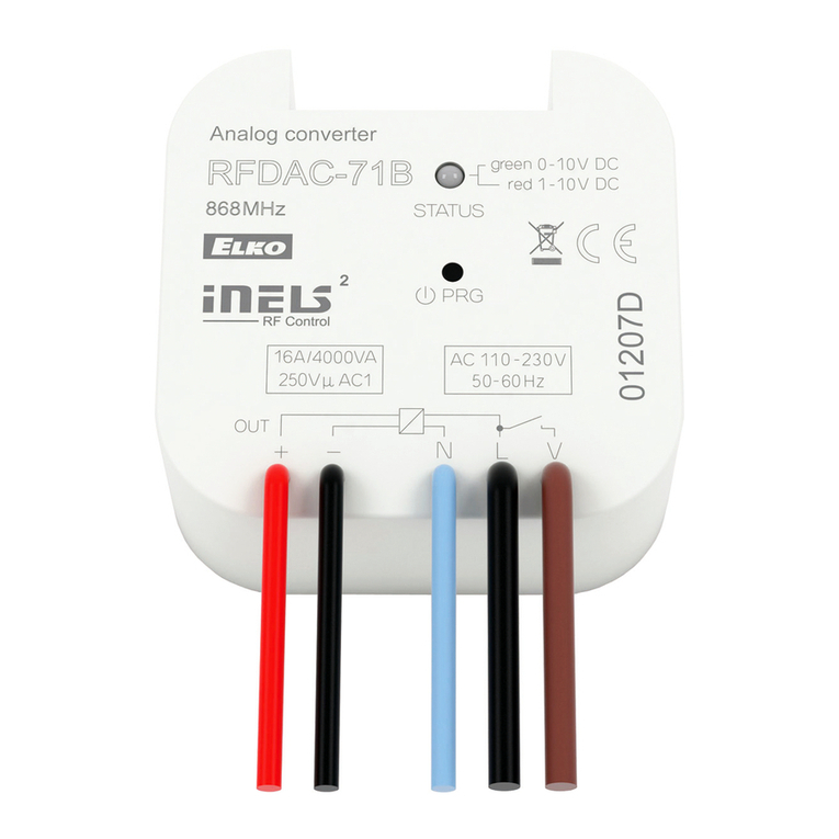Elko RFDAC-71B User manual