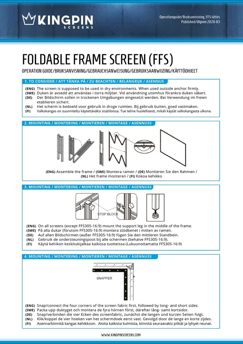 Kingpin FFS Series User manual