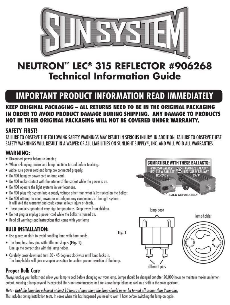 Sunsystem NEUTRON LEC 315 Manual
