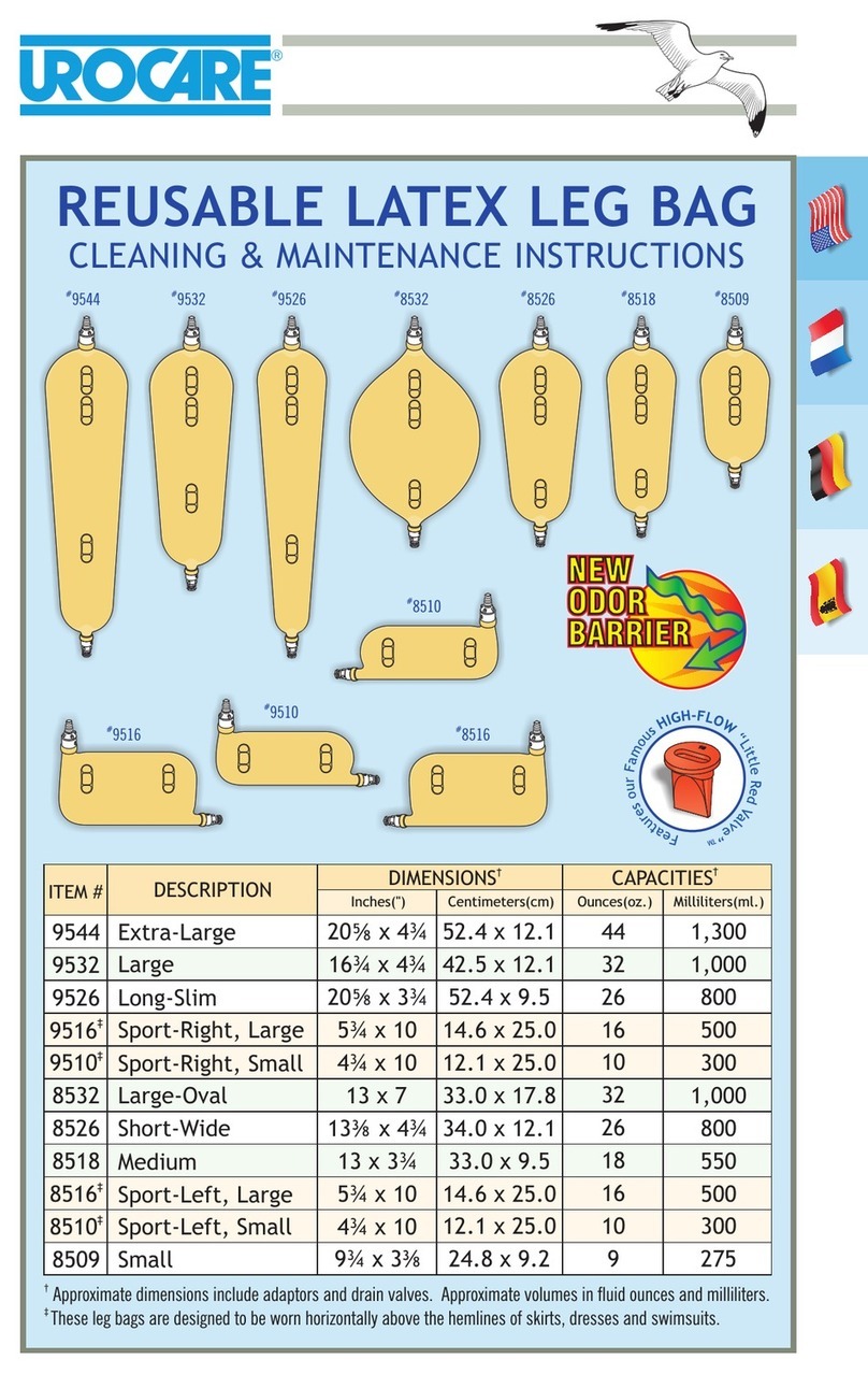 Urocare 9544 Cleaning and maintenance instructions