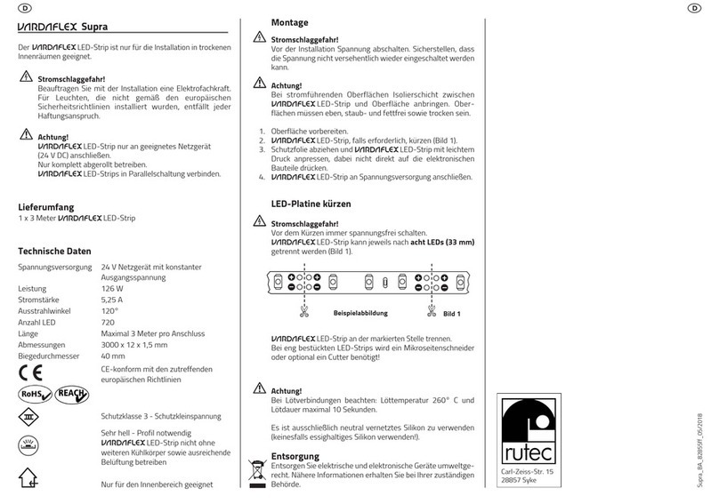 RUTEC VARDAflex Supra User manual