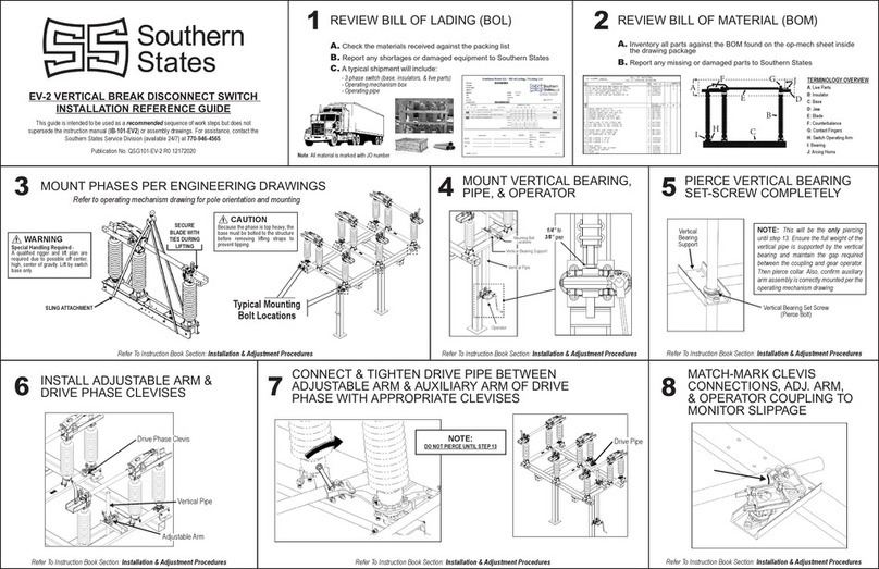 Southern States EV-2 Installation and operating manual