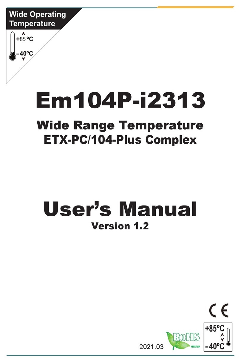 Arbor Technology Em104P-i2313 User manual Arbor Technology Em104P-i2313 User manual