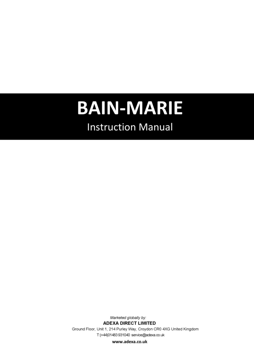 Adexa BAIN-MARIE User manual