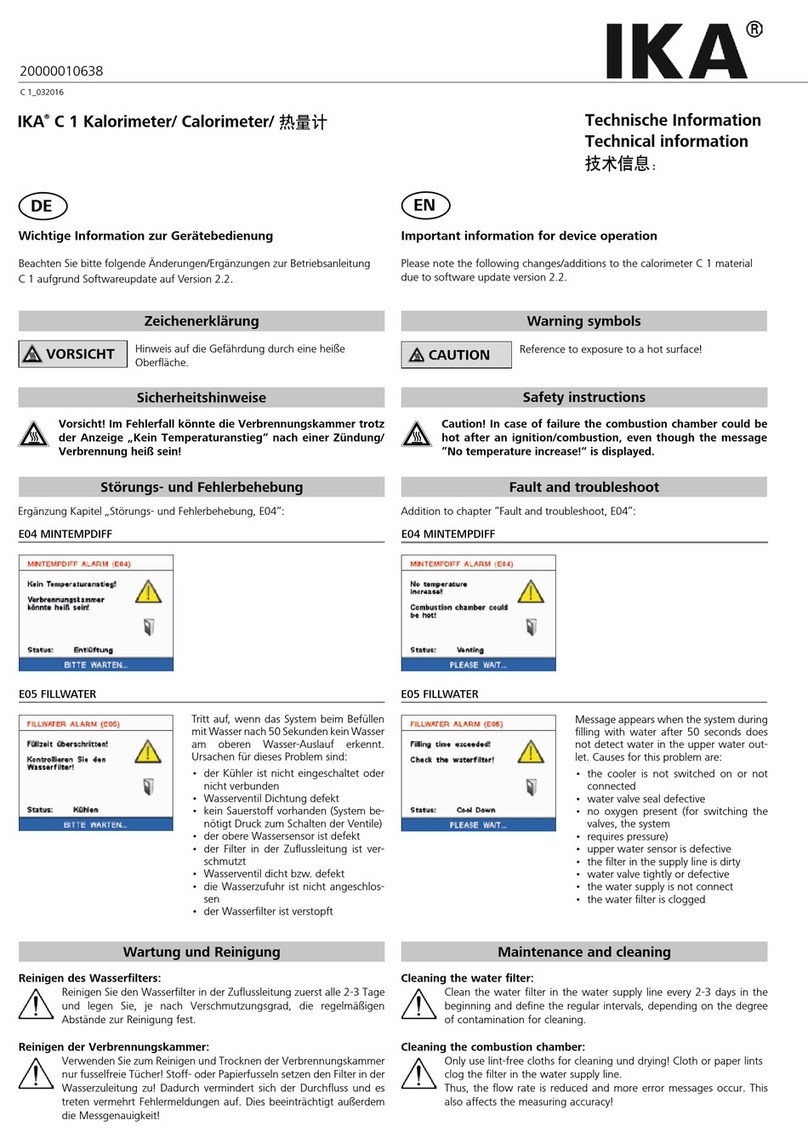 IKA C 1 Manual