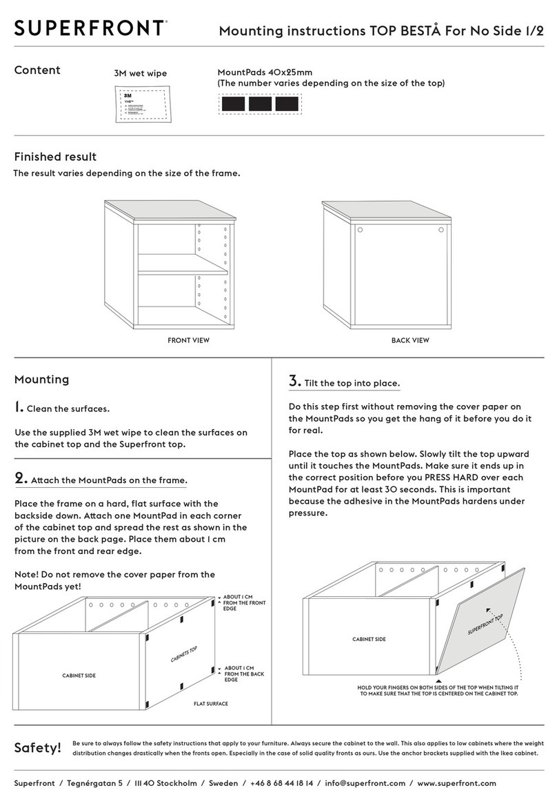 Superfront TOP BESTA Mounting instructions Superfront TOP BESTA Mounting instructions
