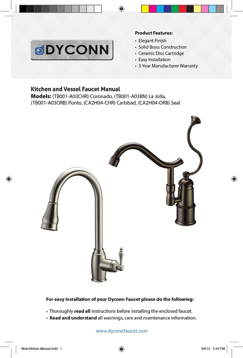 Dyconn Coronado TB001-A03CHR manual Dyconn Coronado TB001-A03CHR manual