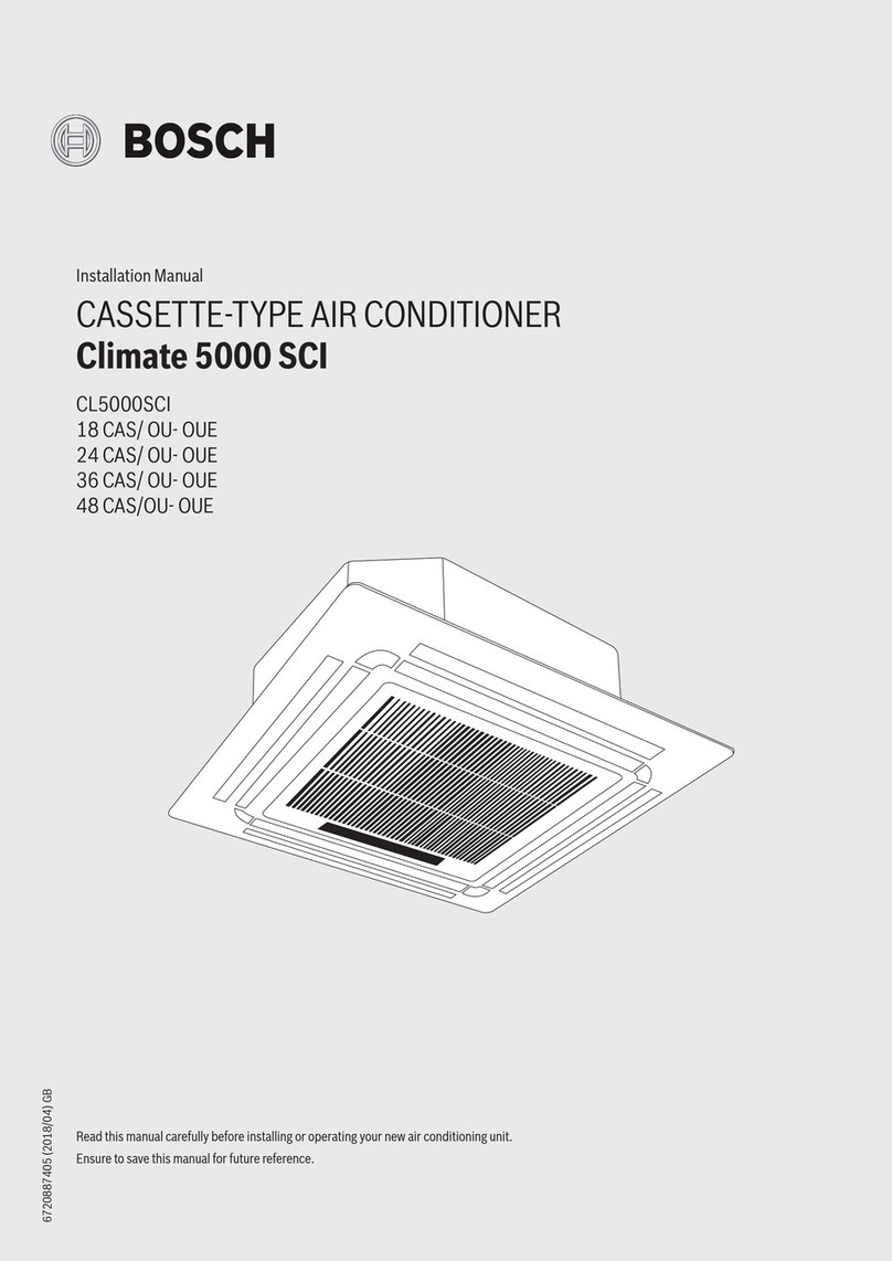Bosch Climate 5000 SCI 24 CAS/ OU- OUE User manual