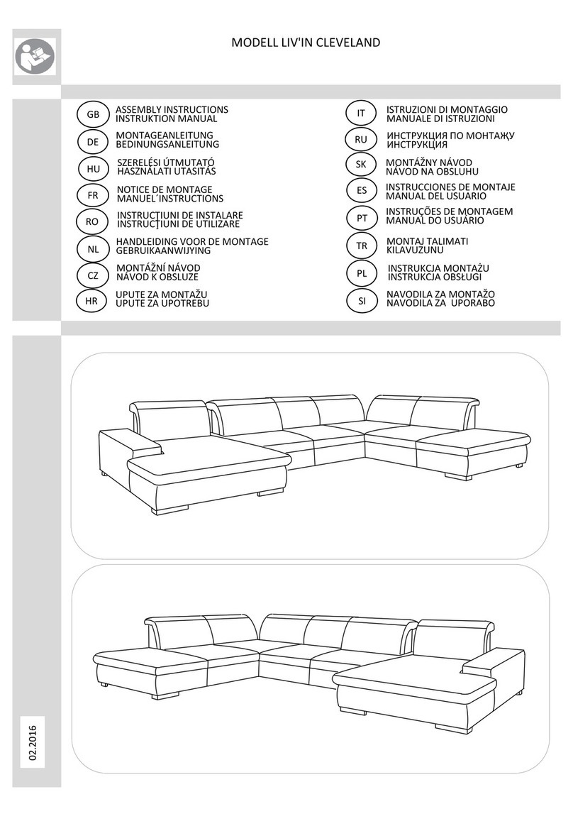 livin CLEVELAND Assembly instructions
